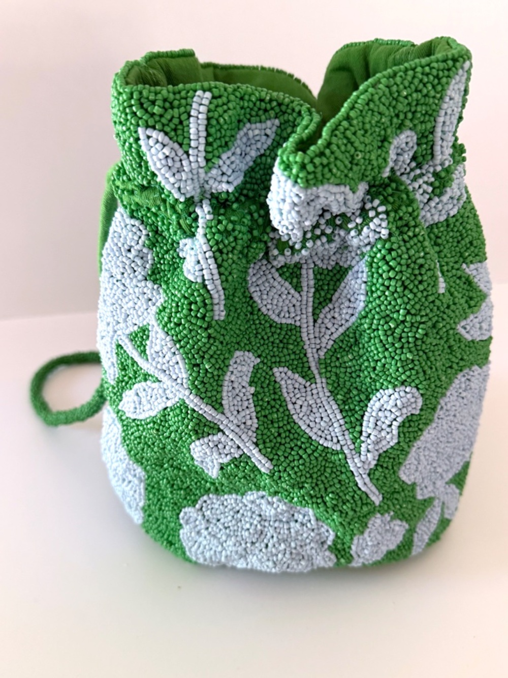 Kate Spade x Target Beaded Classic Rose Drawstring Bucket Purse - Picture 7 of 9